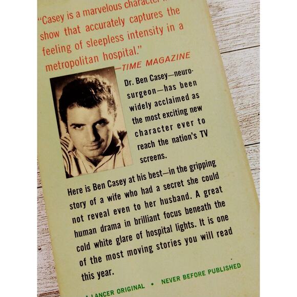 Vtg 1962 - Ben Casey - TV Tie In Paperback Book - William Johnston - Picture 13 of 13